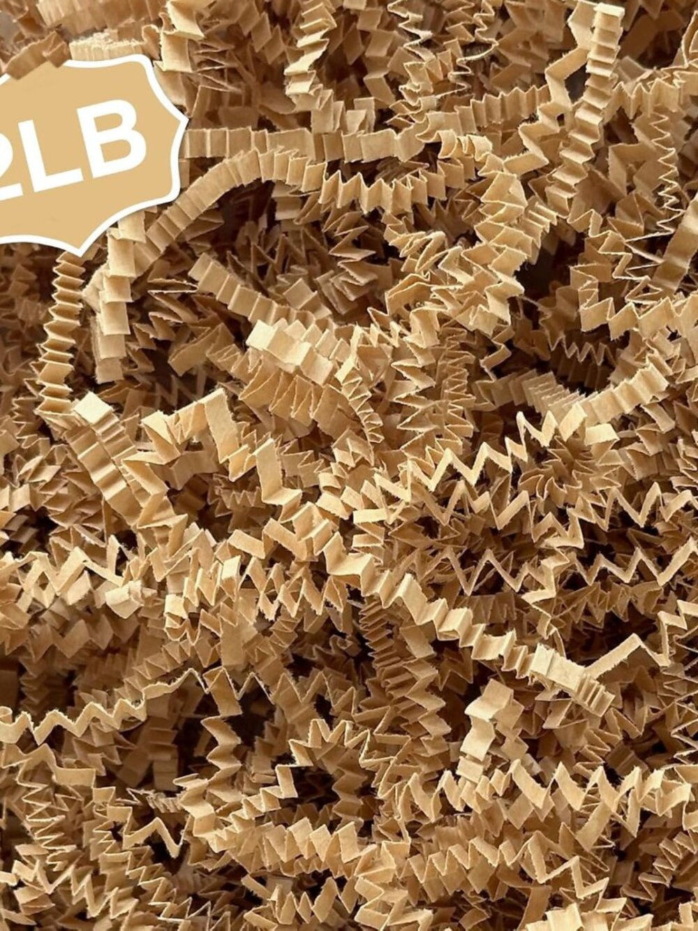 2LB Crinkle paper Shred Paper Filler For Gift Box Basket Bags On HolidayBrown Kr